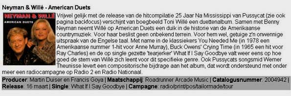 From the Dutch magazine 'Muziek en Beeld Info